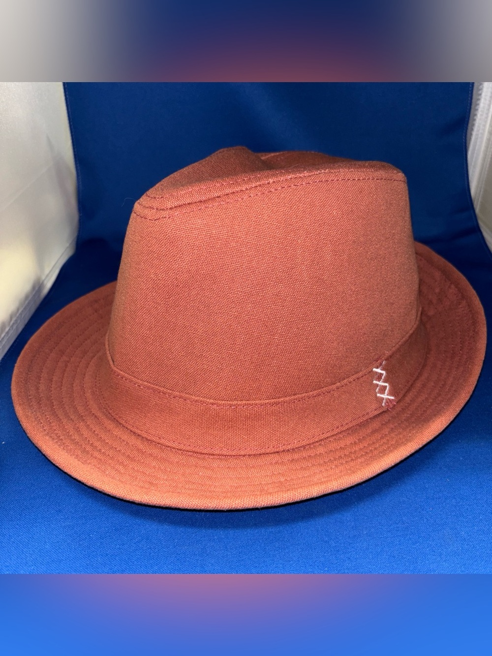 Vintage Livity Outernational Hat Cap Trilby Iniversal Lined Copper L XL Fedora